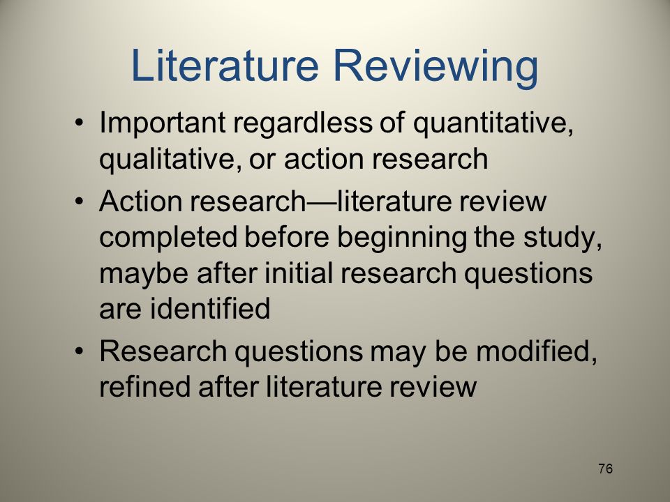Literature review